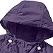 2 Piece Sun Protection Outfits for Men Full Zip UPF 50+ Hooded Shirts Drawstring Shorts Sets Lightweight Outdoor Sets Purple