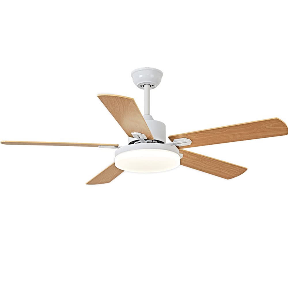 Plafonnier ventilateur de plafond LED de style Nordic Silent pour grande villa