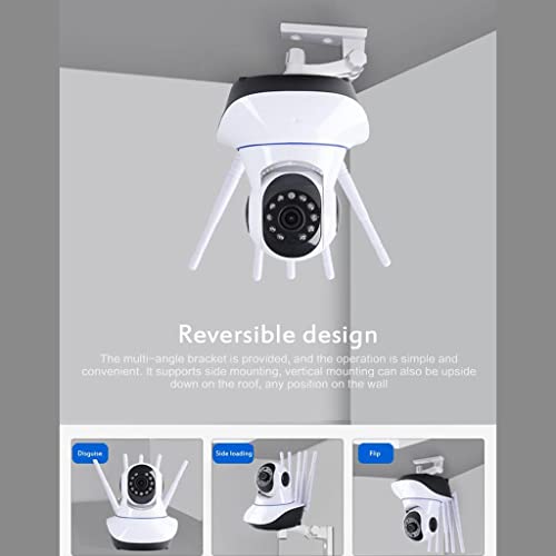 Image of WiFi IP Camera Pan Tilt Night Vision AP Hotspot Loop Recording US Plug