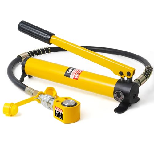 5T Hydraulic Ram Jack Kit with CP-180 Hand Pump, Low Profile Jack