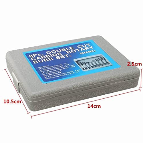 Juego de 8 fresas de carburo 1/4'' miniatura 6