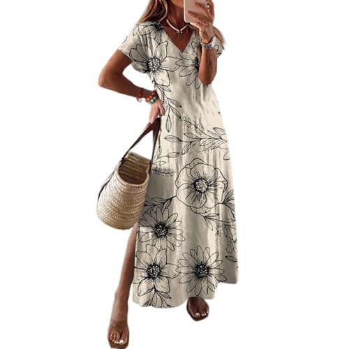 Generisch Kleider große größen leichte Sommerhose Damen Braun XL