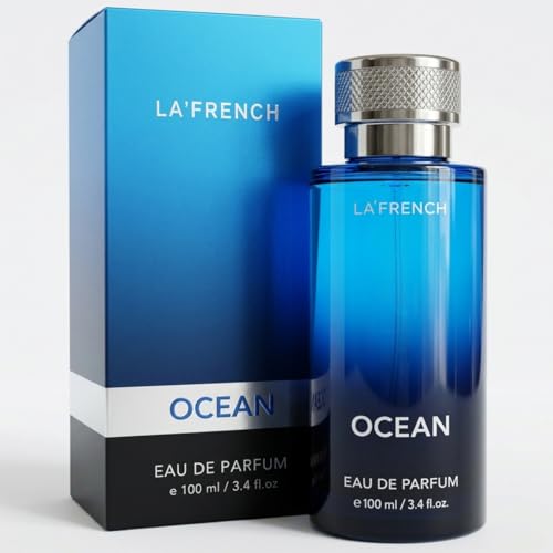 Image of La French Ocean Unisex Perfume 100ml | Long-Lasting Premium Perfume | Fresh & Bold Fragrance with Bergamot, Lavender & Lemon Notes | Premium Perfume for Men & Women