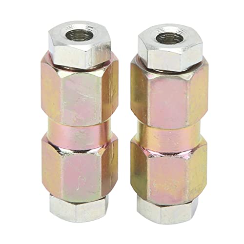 2 Uds Conectores de Tubería de Freno, Tuerca Macho Y Hembra en Línea de Metal de 10 Mm / 0,39 Pulgadas para Uniones de Línea de Freno de Tubería de Aceite de 3/16 Pulgadas, Accesorio de Coche