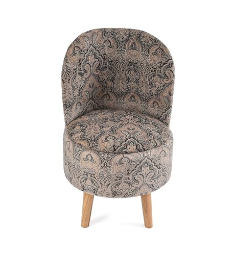 Image of SR Printed Ottoman Pouffes Chair Stool for Living Room Furniture Sitting Dressing Table Pouf Sofa Puffy Stool Room, Pouffes for Sitting Foot Rest, (18x32 Inch, Coffee)