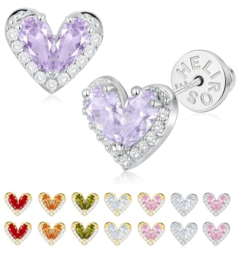 Save 50% on Helirose Heart Stud Earrings - Hypoallergenic Jewelry