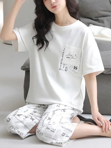 Image of Louis Luxe Womens Korean Night Dress || Full Pyjama Set || Korean Nightsuit || Women Nightwear ||Round Neck Full Sleeve Nightsuit || Loungewear || Everyday Nightdress (ND-17)