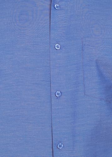 Image of 7-DAYS Men's Premium Formal Shirt - Cotton Blend, Regular Fit, Full Sleeve, with Pocket, Durable & Easy Care - Perfect for Office Wear