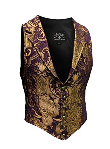 ARISTOCRAT VEST - PURPLE/GOLD TAPESTRY