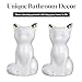 2 PCS Toilet Bolt Covers Decorative, White Ceramic Toilet Bolt Caps Lovely Cate Toilets Screw Cover Caps Cute Toilets Bolts Covers Replacement Bathroom Decor Avoid Rusting of Bolts, Easy installation