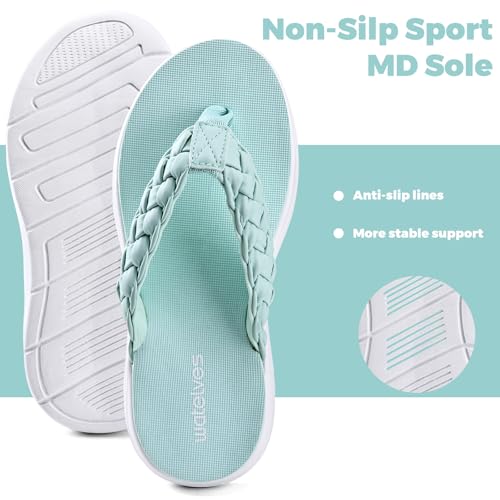 Image of WateLves Girls Flip Flops Non-Slip Casual Thong Sandals Summer Sandal Shoes for Beach Swim Pool (Little Kid /Big Kid)