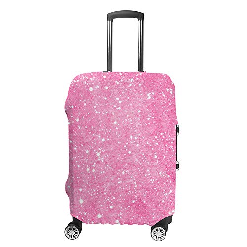 Housse de transport valise rose aquarelle en polyester élastique