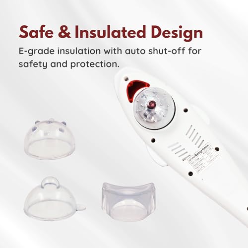 Image of Dealsure Dolphin Massager for Pain Relief - Handheld Dolphin Massager with Vibration & Infrared Therapy - Plug-in Full Body Massager for Stress Relief - Magnetic Therapy for Men & Women (Multicolour)