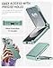 Vizvera for Samsung Galaxy Z Flip 6 Case, Hinge Cover Flip 6 Case with Screen Protector Shockproof All-Inclusive Phone Cover for Z Flip 6/Z Flip 7 FE-Matte Mint Green