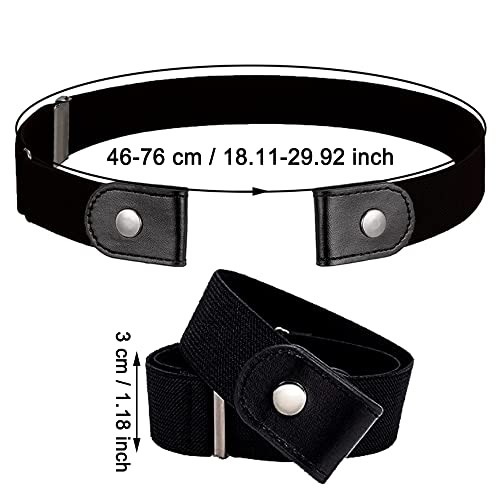 YANJINGHE Cintura Senza Fibbia, 4 Pezzi Cintura