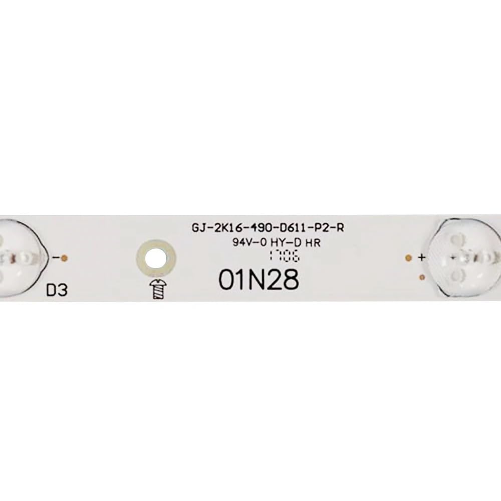 12 szt. Taśma LED GJ-2K16-490-D611-P2-R GJ-2K16-490-D611-P2-L SVJ500A37_REV05 kompatybilna for Philips 49" 49PFS5301/12 49PFS4132 49PFS4131