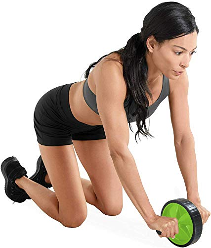 Rolo Roda Exercícios Abdominal Lombar Exercise Wheel + Apoio