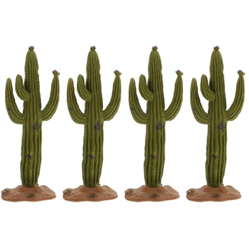Healifty 4 piezas de cactus artificiales para decoración de cactus falsos, cactus artificial, planta de cactus artificial