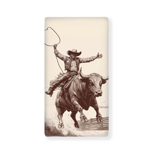 Image of Western Cow Baby Crib Sheets for Boys Cowboy Cribs Sheet Nursery Bedding Set Fitted Breathable Crib Mattress Cover Nursery Decor Toddler Gifts, 25x52 inch, Machine Washable