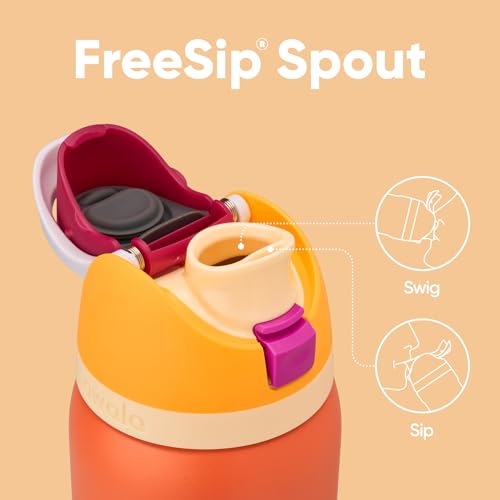 image for Owala FreeSip Insulated Stainless Steel Water Bottle with Straw for Sp