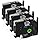Labelife Label Maker Tape Black Replacement for Brother TZe-335 TZe335 P Touch Label Tape White on Black TZe TZ 12mm 0.47 Laminated for Brother PT-D210 PT-D220 PT-H110 PT-D400 PT-D600, 4-Pack
