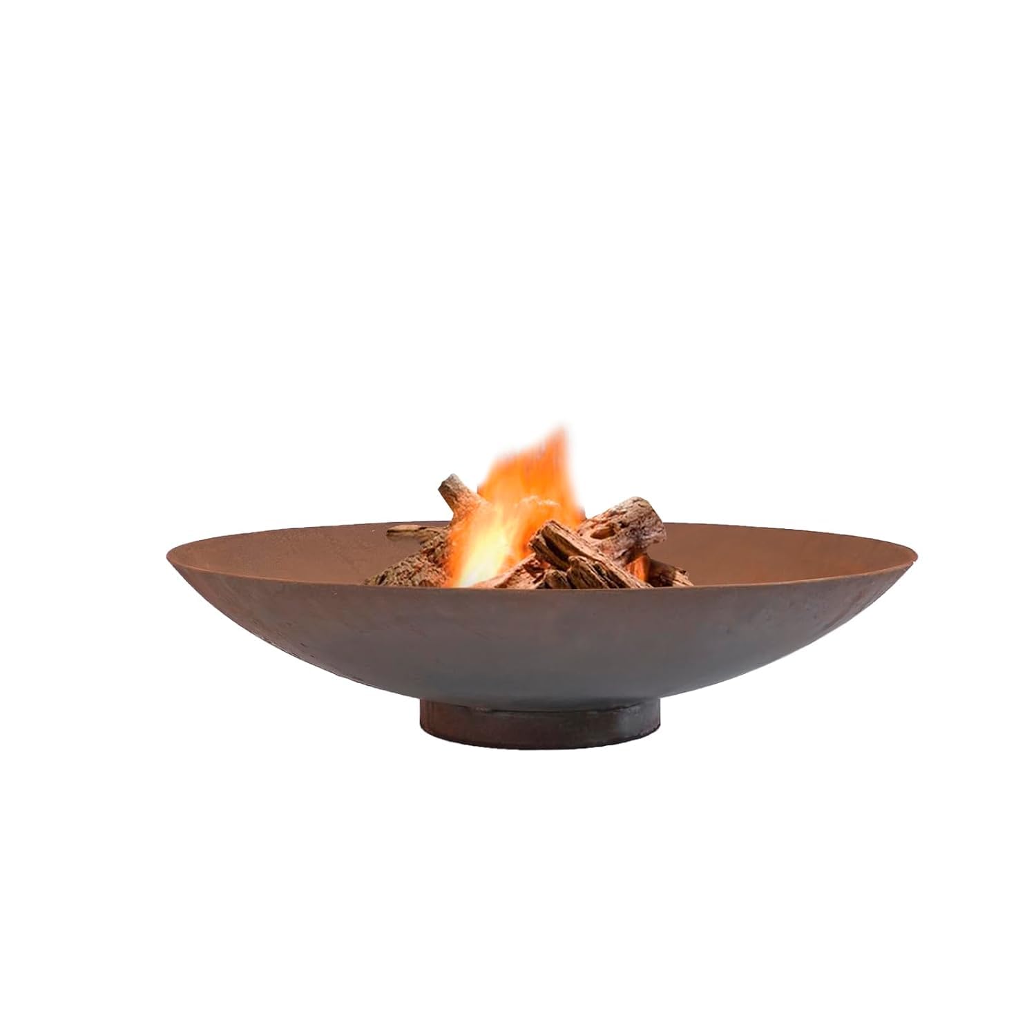 Campfire Fire Pit Bowl Corten Steel Fire Bowl for Wood Burning, Perfect for Backyard Barbeque, Outdoor Garden, Ideal for Bonfire Pit & Fireplace - Natural Rust (57.88D x 57.88W x 20 H)