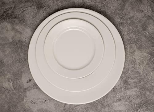 Seltmann-Weiden-Commercial-Dinnerware-Meran-Porcelain-Flat-Plate-with-Rim-Salad-Plate-White-9-Inch-Set-of-6