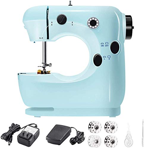 Portable Sewing Machine with Foot Pedal, Heavy Duty Sew Machine, Electric Handheld Embroidery