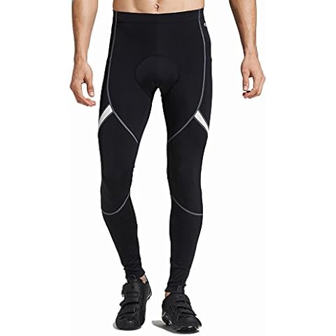 Santic Radlerhose Herren Gepolstert Lang Fahrradhose Herren Lang Cover