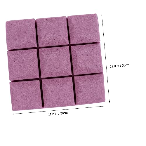 12 piezas de paneles absorbentes de sonido para paredes para estudios de grabación en casa miniatura 2