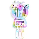 Kids Toothbrush Holder Wall Mounted, Unicorn Toothbrush and Toothpaste Holders for Bathrooms Accessories Organizer