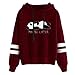 Générique Sweats à Capuche Femme Sweat Pull,Sweatshirts Imprimé de Panda,Chemisiers Chaude et Confortable Sweat à Capuche