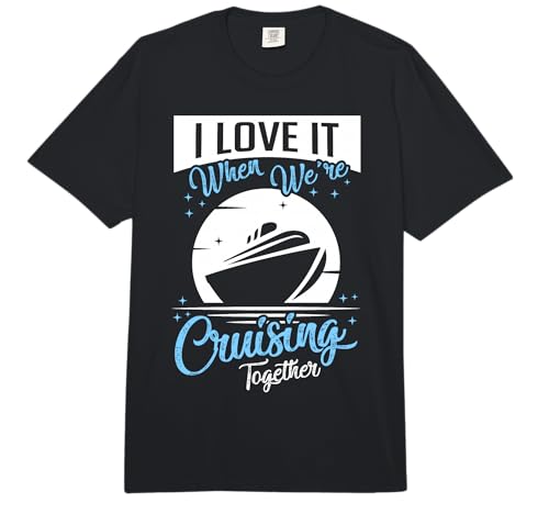 Matching Couple Shirt Cruising Vacation Cruise Ship Gift Comfort Colors Adult Heavyweight T-Shirt