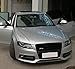 YZZSJC A4 B8 Modifié RS4 Style Avant Honeycomb Pare-Chocs Engine Grill Grids Fit for Audi A4 S4 RS4 2009-2012 Auto Parts calandre Avant (Color : All Black Black Logo)