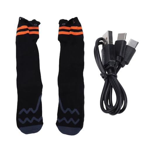 Tnfeeon Calcetines Térmicos para Hombres Y Mujeres, Eléctricos Lavables Recargables 4 Niveles De Calor Calefacción Eléctrica Invierno Acampar Senderismo Esquí Caminar Pesca Ciclismo