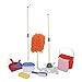 Playkidiz Set di Pulizia Deluxe, 11 Pezzi includono Spray, Mocio, Spazzola, Scopa, Spugna, Squeegee - Gioca al Set di Pulizie realistiche di Helper, consigliato per Bambini dai 3 Anni in su