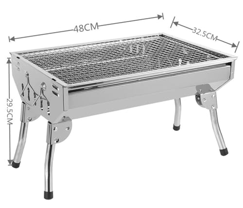 Barbecue A Carbone Portatile E Leggero - Perfetto per Campeggio, Viaggi E Picnic All'Aperto - Design Facile da Usare per Un'Esperienza Barbecue Comoda