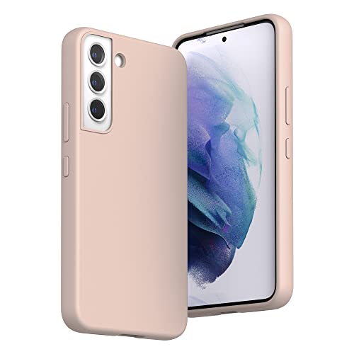 SURPHY Coque pour Samsung Galaxy S22 5G, Coque Silicone Liquide Anti-Choc Ultra Fine Premium, Housse Protection Anti Rayures Étui pour Samsung Galaxy S22 6.1 inch (2022) (Rose)