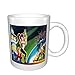 Eastlif Tazas de cerámica Futurama, Tazas de café de diseño único, Taza de té Impresa para el hogar, la Oficina, la Clase, al Aire Libre