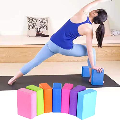 LTLCLZ 8Pcs Yoga Starter Sets Yoga Ball Magic Ring Pilates Circle Stretch Strap Yoga Blocks Non Slip Socks For Home Workout Fitness Kit,Purple - Image 5