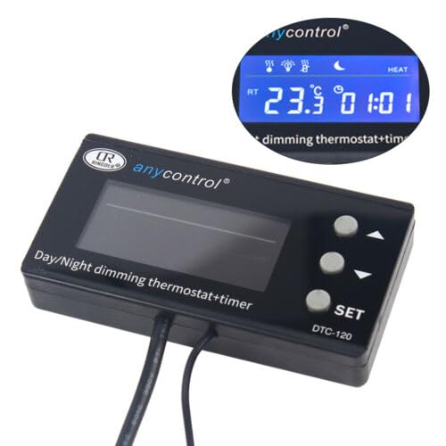 Termometro per acquario, mini LCD, digitale, interno rettile, incubatore, serra PID, controllo della temperatura, terrario, 92 x 50 x 6,5 mm