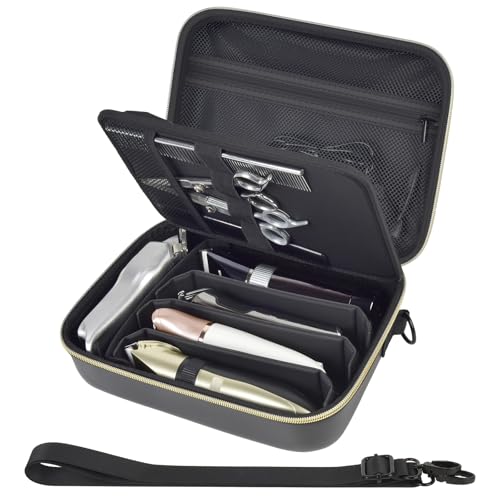 Barber Case for Hair Clippers Cutting Supplies, Trimmer Accessories Organizer for Wahl/for Ufree/for...