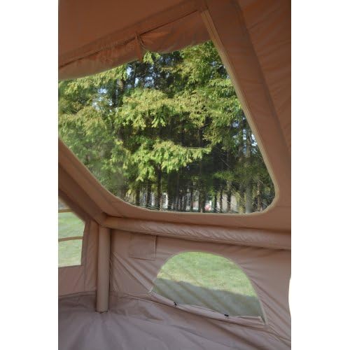 Carpa Inflable para Camping 4-6 Personas 4 Estaciones Beige miniatura 4
