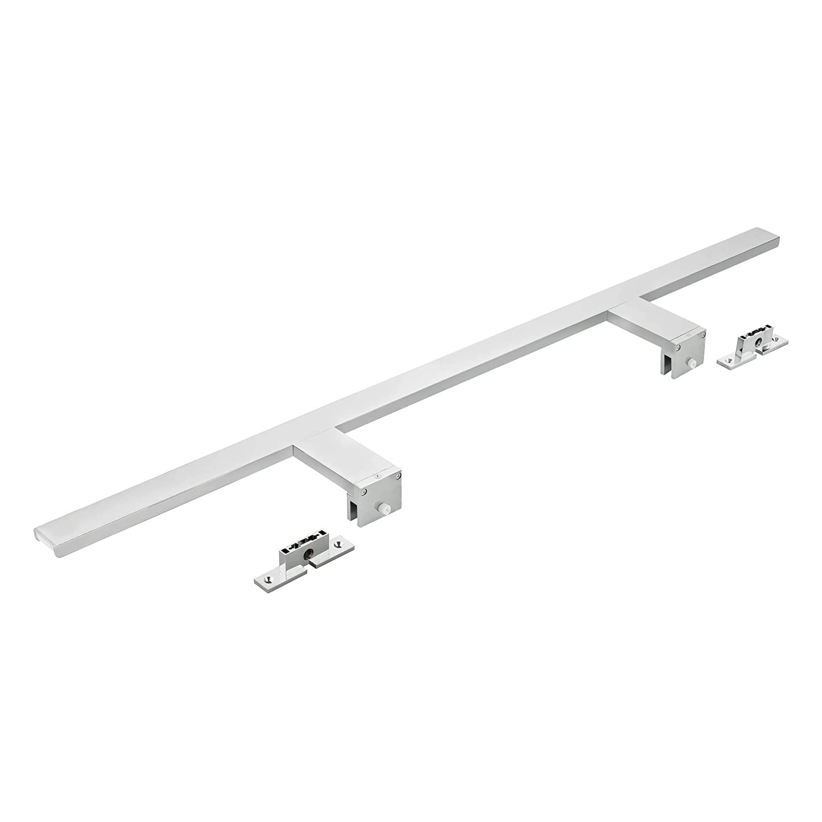 Inbagno Lampada da Specchio a LED per Bagno 74cm, Doppia modalità di Installazione, Finitura Cromo