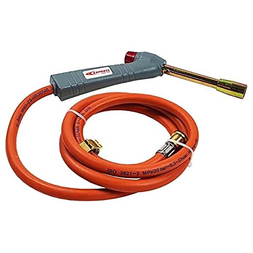 Chalumeau à Gaz Butane de Plombier Standard - Débit Gaz 312 (g/h) - Puissance 4,3 kW - Brûleur à Gaz Robuste et Polyvalent - Brûleur à Flamme - EXPRESS