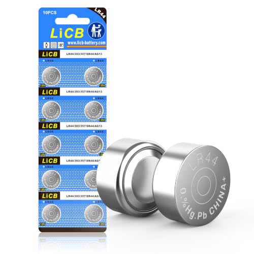 Paquete de 10 pilas LR44 AG13 357 303 1.5V miniatura 1