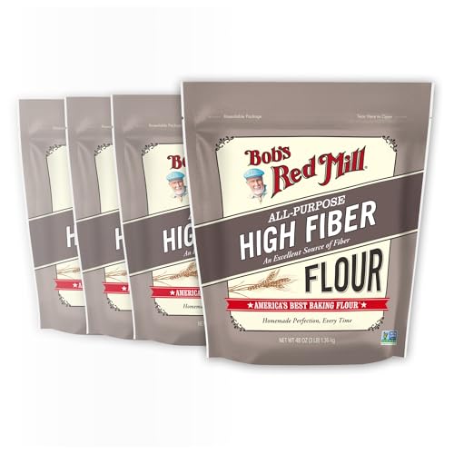 Image of Bob's Red Mill All Purpose High Fiber Flour, 3lb (4 Pack)