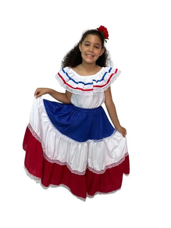 Dominican Republic Traditional Girls Fiesta Dress4