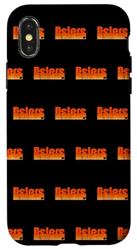 Belpre, Ohio, estilo retro de los 80 Carcasa para iPhone X/XS