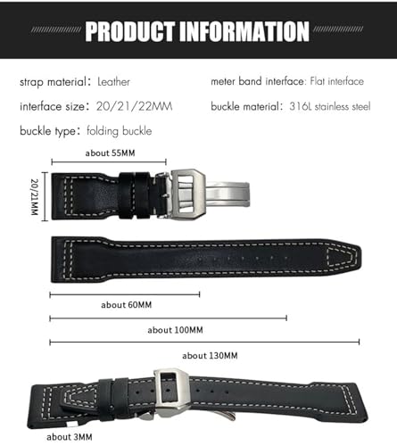 Bracelet de montre cuir 22mm style Little Prince pour vos tenues habillées - 7